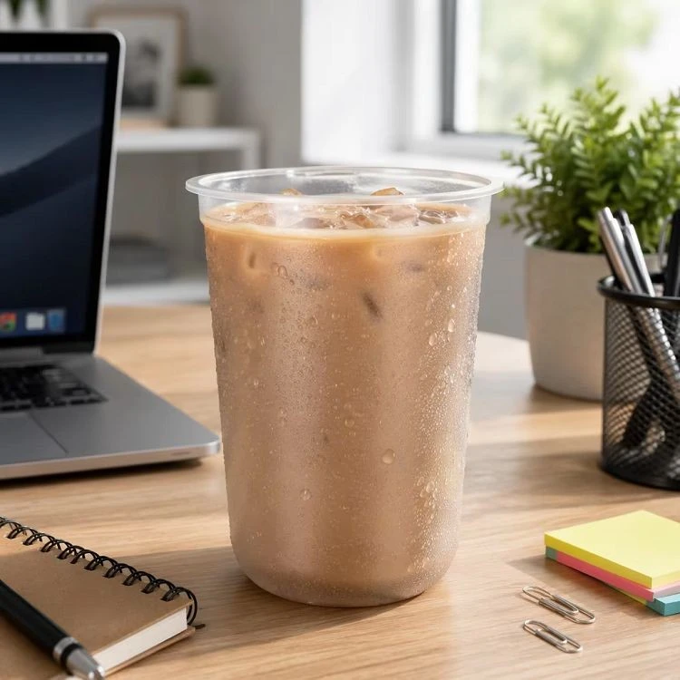 500ml-U Plastic Coffee Cups With Lids factory